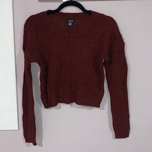 small rue21 dark red sweater top